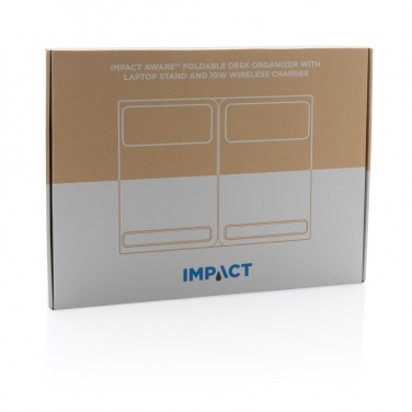 Logotrade werbemittel das Foto: Impact AWARE RPET faltbare Desk-Organizer mit Laptop-Ständer