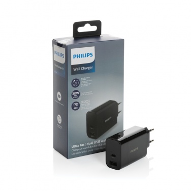 Logotrade Logogeschenke das Foto: Philips Ultra Fast PD Wall-Charger