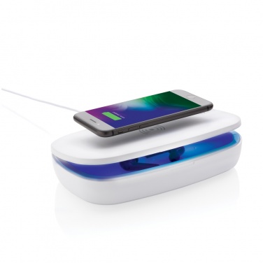 Logotrade werbemittel das Foto: UV-C Sterilisations-Box mit 5W Wireless Charger