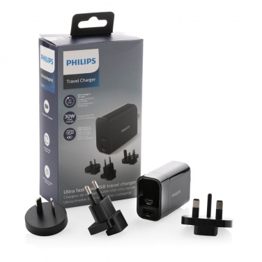 Logotrade Firmengeschenke das Foto: Philips Ultra Fast PD Travel-Charger