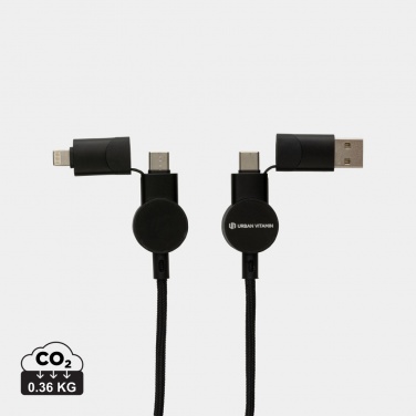 Logotrade Logogeschenke das Foto: Oakland RCS rKunststoff 1,2m 6-in-1 Fast-Charging 45W Kabel