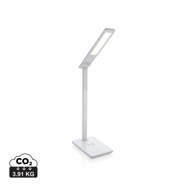 Logotrade Werbeartikel das Foto: 5W Wireless Charging Schreibtischlampe