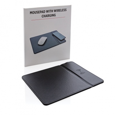 Logotrade Firmengeschenke das Foto: Mousepad mit Wireless-5W-Charging Funktion