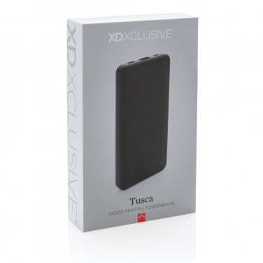 Logotrade Logogeschenke das Foto: Tusca 10.000 mAh PU Powerbank