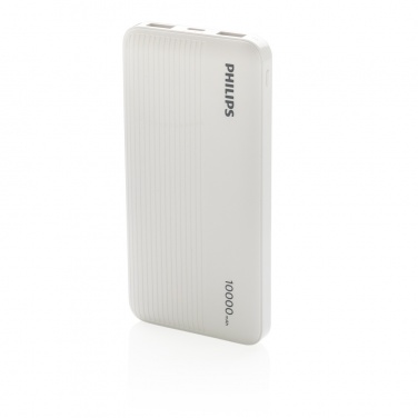 Logotrade Firmengeschenke das Foto: Philips 10.000 mAh Slim Powerbank