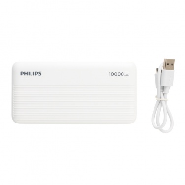 Logotrade Firmengeschenke das Foto: Philips 10.000 mAh Slim Powerbank