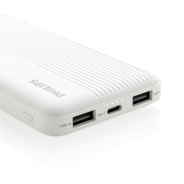 Logotrade Werbegeschenke das Foto: Philips 10.000 mAh Slim Powerbank