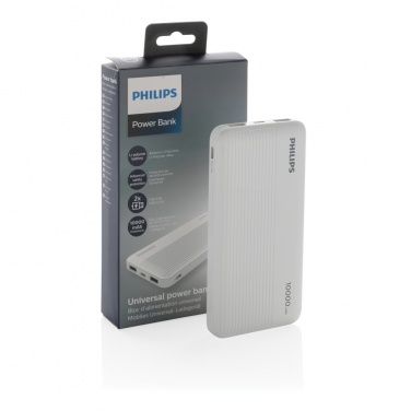 Logotrade Werbeartikel das Foto: Philips 10.000 mAh Slim Powerbank