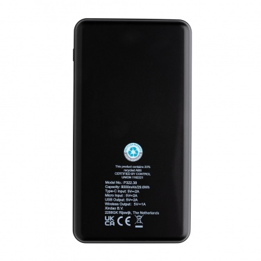 Logotrade Firmengeschenke das Foto: RCS Rplastic 8.000mAh Wireless Powerbank