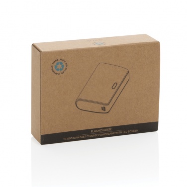 Logotrade Werbegeschenke das Foto: FlashCharge 10.000mAh Fast-Charge Powerbank aus RCS rPlastik