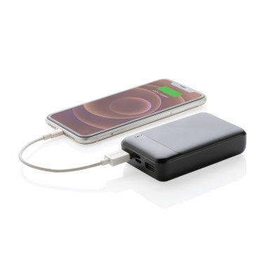 Logotrade Werbegeschenke das Foto: 10.000 mAh Powerbank aus RCS Standard recyceltem Kunststoff