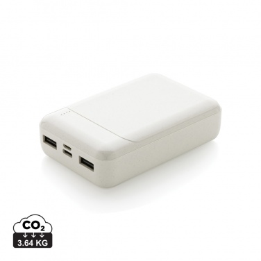 Logotrade Logogeschenke das Foto: 10.000 mAh Powerbank aus RCS Standard recyceltem Kunststoff