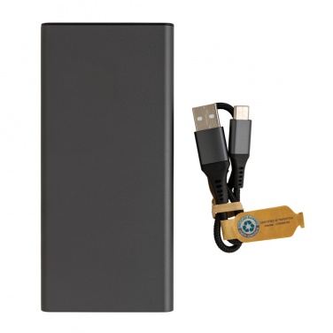 Logotrade werbemittel das Foto: Terra RCS recycelte 18W-Aluminium-Powerbank 10.000mAh