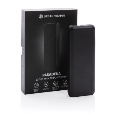 Logotrade Werbeartikel das Foto: Urban Vitamin Pasadena 20.000mAh 18W PD Powerbank