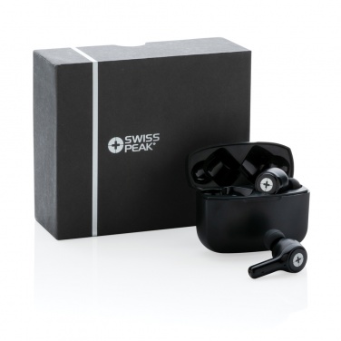 Logotrade Firmengeschenke das Foto: Swiss Peak TWS ANC Earbuds