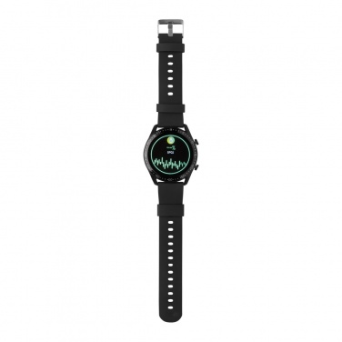 Logotrade Logogeschenke das Foto: Runde Fit Watch aus RCS recyceltem TPU