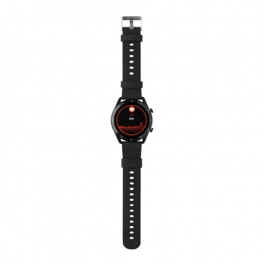 Logotrade Logogeschenke das Foto: Runde Fit Watch aus RCS recyceltem TPU