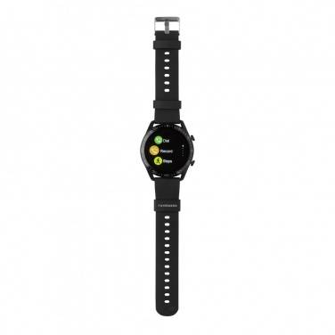 Logotrade Werbeartikel das Foto: Runde Fit Watch aus RCS recyceltem TPU