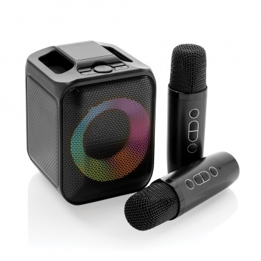 Logotrade werbemittel das Foto: Singvibe Karaoke-Set mit Doppelmikrofon aus RCS rec. ABS