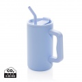 Cube Becher aus RCS recyceltem Stahl 800ml, hellblau