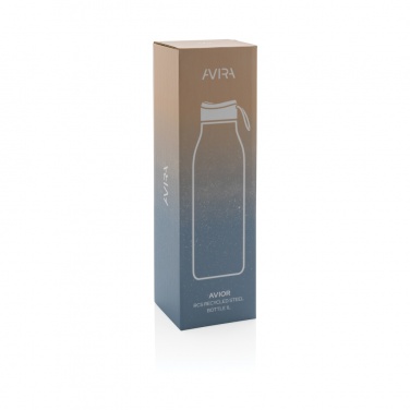 Logotrade Geschäftsgeschenke das Foto: Avira Avior RCS recycelte Stainless-Steel Flasche 1L