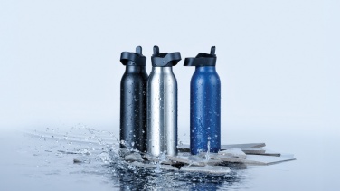 Logotrade werbemittel das Foto: Avira Ara RCS Re-Steel Fliptop Wasserflasche 500ml