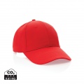 Impact 6 Panel Kappe aus 280gr rCotton mit AWARE™ Tracer, Rot