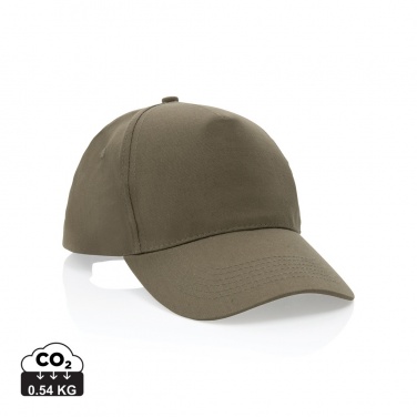 Logotrade Logogeschenke das Foto: Impact 5 Panel Kappe aus 190gr rCotton mit AWARE™ Tracer