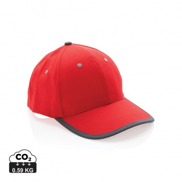 Logotrade Werbegeschenke das Foto: Impact AWARE™ 280gr Brushed rCotton 6 Panel Kontrast-Cap