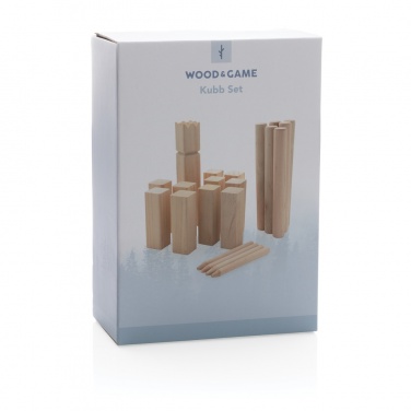 Logotrade Werbegeschenke das Foto: Kubb Outdoor Wurfspiel aus Holz