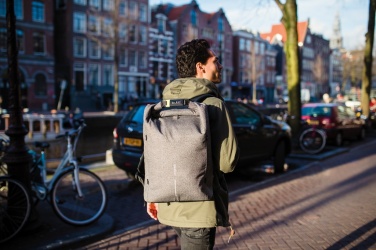 Logotrade Geschäftsgeschenke das Foto: Urban schnitthemmender Anti-Diebstahl-Rucksack