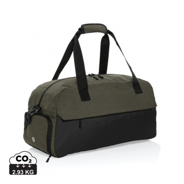 Logotrade Werbeartikel das Foto: Kazu AWARE™ RPET Weekend-Duffel-Bag