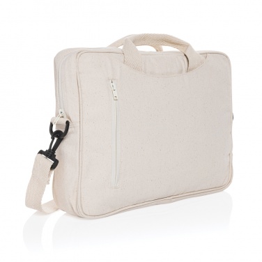 Logotrade Werbeartikel das Foto: Laluka AWARE™ 15.4" Laptop-Tasche aus recycelter Baumwolle