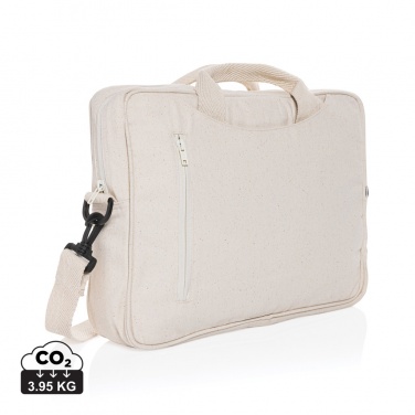 Logotrade Werbegeschenke das Foto: Laluka AWARE™ 15.4" Laptop-Tasche aus recycelter Baumwolle