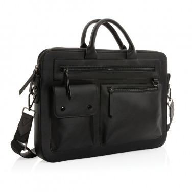 Logotrade Werbegeschenke das Foto: Swiss Peak 14" Laptoptasche aus GRS recyceltem PU