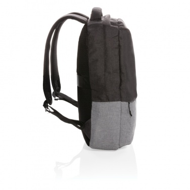 Logotrade Firmengeschenke das Foto: Duo Color RPET 15.6" RFID Laptop-Rucksack, PVC-frei