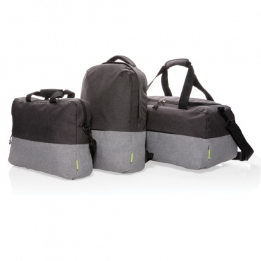 Logotrade Werbeartikel das Foto: Duo Color RPET 15.6" RFID Laptop-Rucksack, PVC-frei