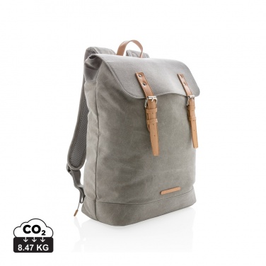 Logotrade Logogeschenke das Foto: Canvas Laptop-Rucksack, PVC-frei