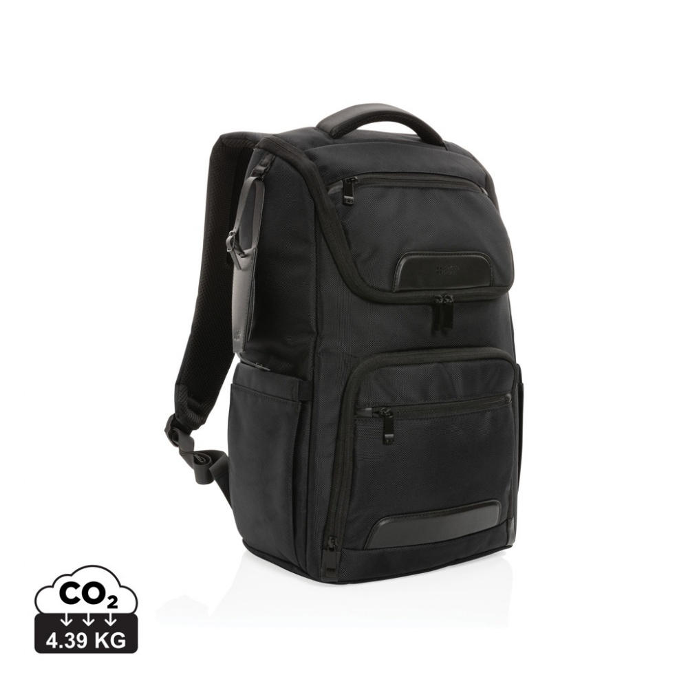 Logotrade Firmengeschenke das Foto: Swiss Peak AWARE™ RPET Voyager 15.6" Laptop Rucksack