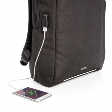 Logotrade Werbeartikel das Foto: Swiss Peak AWARE™ RFID und USB A-Laptop-Rucksack