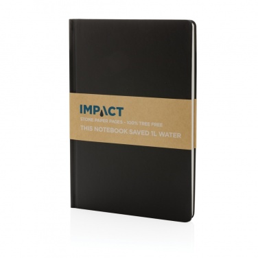 Logotrade Firmengeschenke das Foto: A5 Impact Steinpaper Hardcover Notizbuch