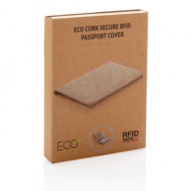 Logotrade werbemittel das Foto: Kork RFID Passport-Cover