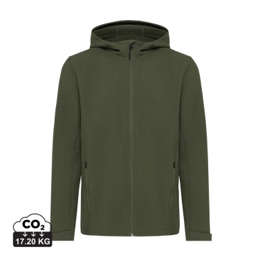 Logotrade Werbegeschenke das Foto: Iqoniq Makalu Herren Softshelljacke aus recyceltem Polyester