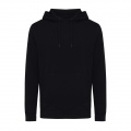 Iqoniq Rila Lightweight Hoodie aus recycelter Baumwolle, Schwarz