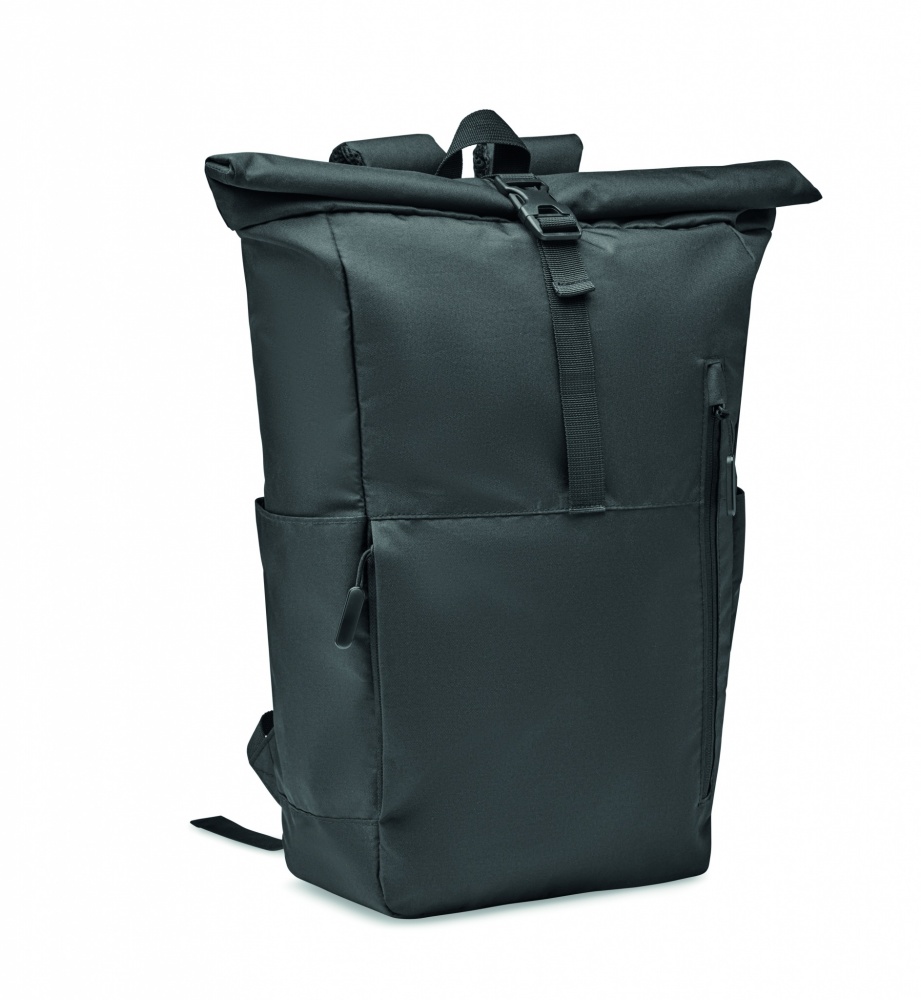 Logotrade Firmengeschenke das Foto: Rolltop-Rucksack 300D RPET