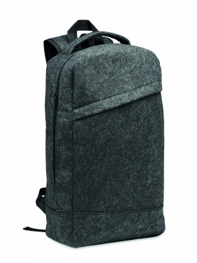 Logotrade Geschäftsgeschenke das Foto: 13" Laptop Rucksack RPET-Filz