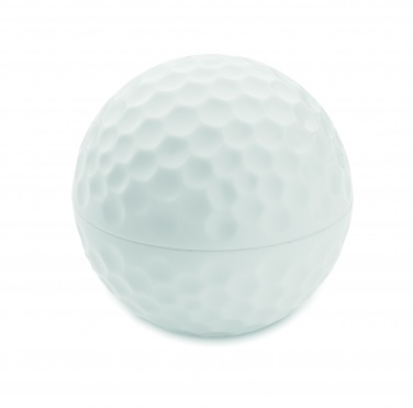 Logotrade Firmengeschenke das Foto: Lippenbalsam Golfball