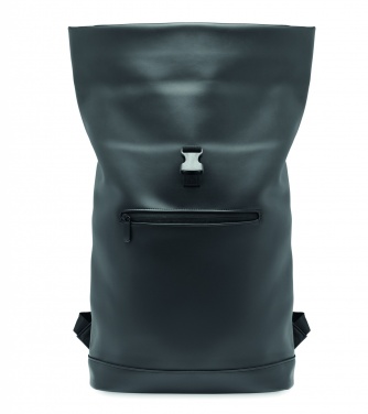 Logotrade Geschäftsgeschenke das Foto: 15" Rolltop-Rucksack PU