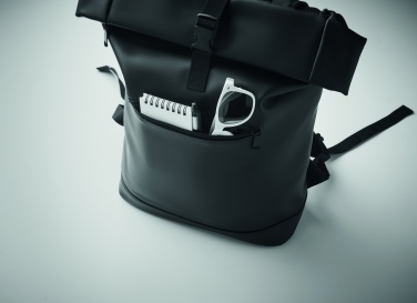 Logotrade Werbegeschenke das Foto: 15" Rolltop-Rucksack PU