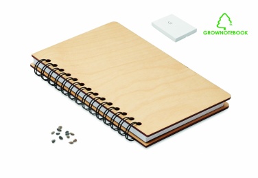 Logotrade Firmengeschenke das Foto: DIN A5 Notizbuch GROWBOOK™